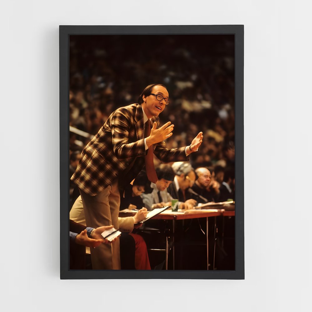 Poster Le Stratège en Plaid – affiche Basketball (vue 2)